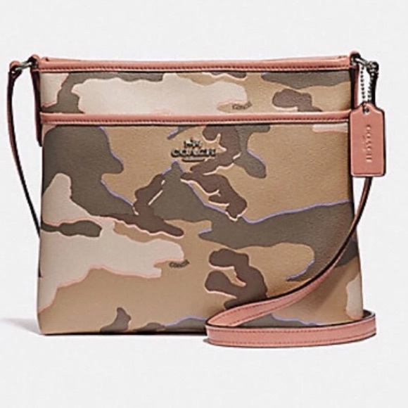 coach camo crossbody